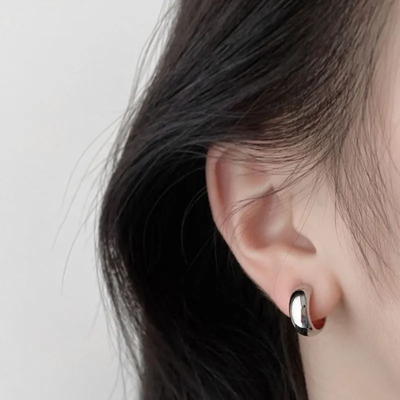 Celinda Anting Cooper Jepit Earring Clip Old Style Elegan Wanita Anting Hijab Hoop Jepit 5