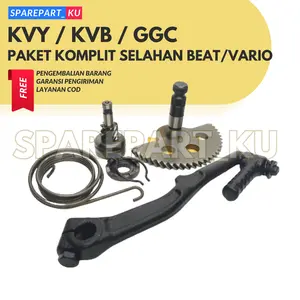 (PROMO) PAKET SLAHAN HONDA BEAT KARBU STARTER KASAR VARIO SPACY SCOOPY / AS SLAH + ENGKOLAN + GIGI PINION VARIO 110 + PERSELAH KVB KVY / SATU SET SELAHAN BEAT / BOSH AS KICK STATER BEAT KARBU / BOS GEAR GIGI KAMPAK KAPAK / PER SELAH Motorcycle