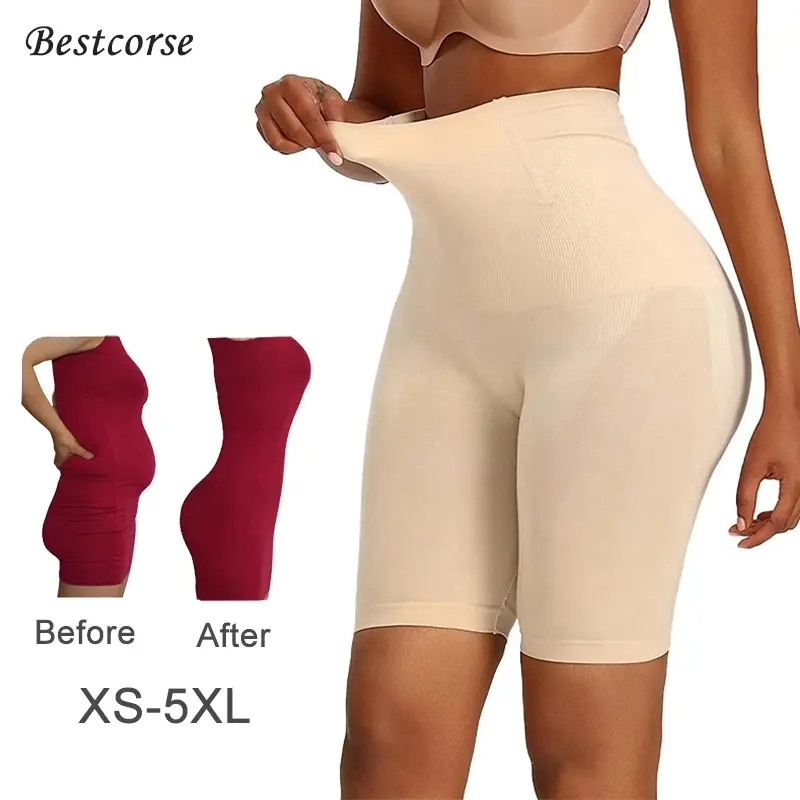 XS 5Xl Seamless High Waist Girdle Panty Waist Trainer Gerdel Body Shaper For Tummy Control Panties Short Shapewear For Women Plus Size Underwear Corset Stomach Shaping Abdomen Pants Belly