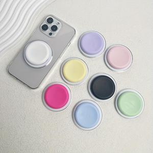 Agarradera magnética de silicona para teléfono, Soporte telescópico desmontable para mano y escritorio con montura adhesiva, Accesorios portátiles para teléfono para el hogar y la oficina