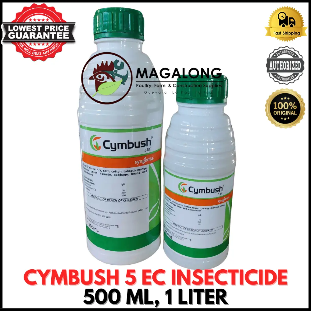 CYMBUSH 5 EC CYPERMETHRIN INSECTICIDE - SYNGENTA - 500 ML, 1 LITER ...