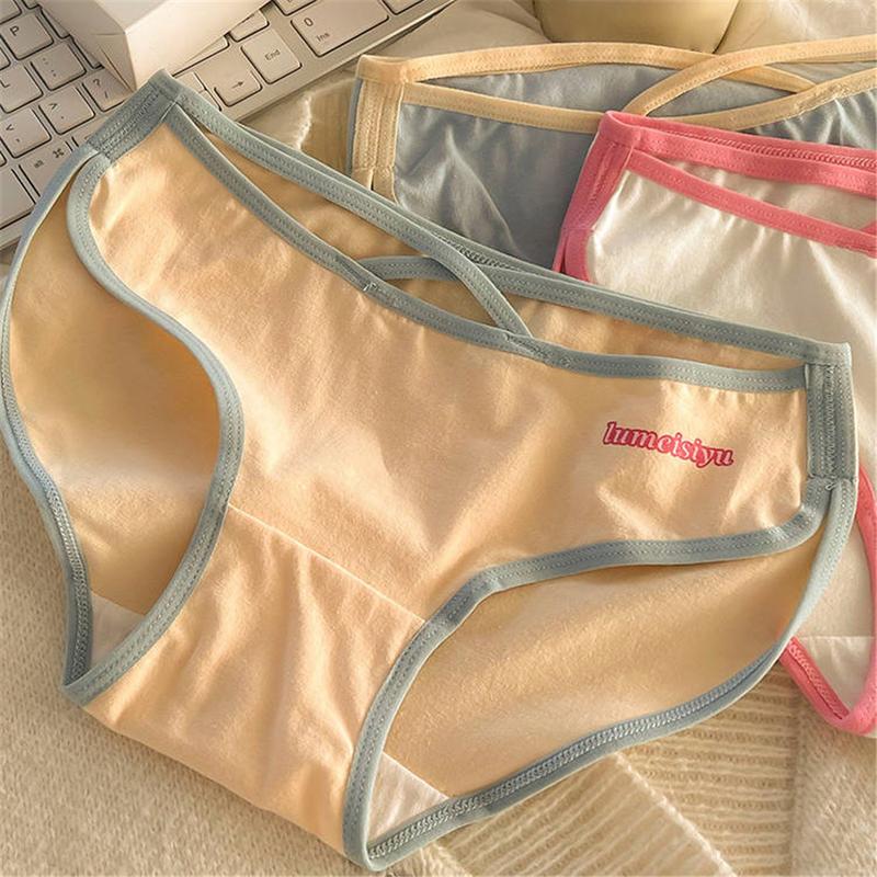 Underwear Women's Thin Low-waist Beautiful Girl's Sports-style Sweet Traceless Briefs For Women 0