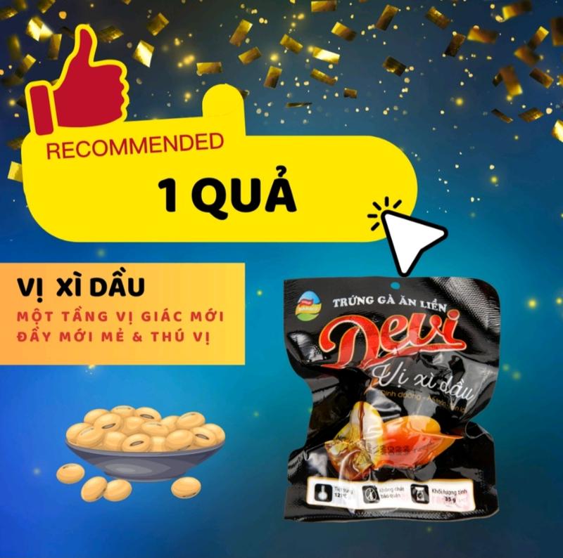 Trứng gà ăn liền Devi Dabaco 3 vị quả 40g Ăn vặt bữa sáng bữa phụ