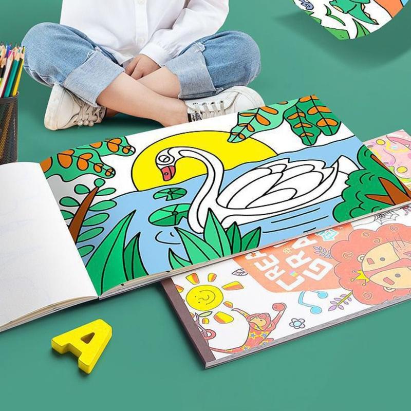 High Quality Paper Painting Book 30 Sheets Creative Graffiti Picture Book Painting Toy Students 5