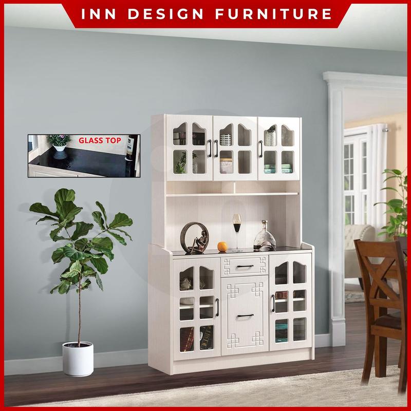 Product Introduction of INNDESIGN ORBIT KITCHEN CABINET WITH GLASS TOP / TOP STORAGE 13