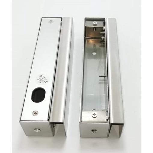 Dropbolt Paket Lengkap | Drop Bolt Pintu Kaca Frameless + BRACKET U 1