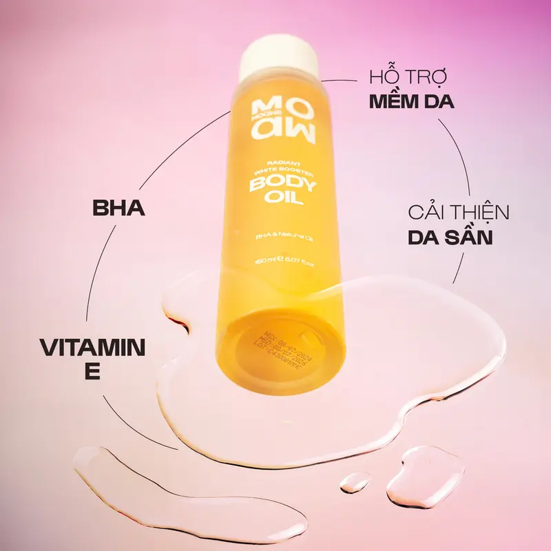 [MUA 3 GIẢM 50%] Dầu Dưỡng Body Oil BHA MOAW MOAWS - Dầu Dưỡng Ẩm Body EHERB Dầu Dưỡng Dành Cho Da Khô Hỗ Trợ Dưỡng Vùng Rạng Da Kín - Dầu Massage Thư Giãn Lãng Mạng - Dầu Dưỡng Mịn Da Bodycare Mỹ Phẩm Women Men (s) 1