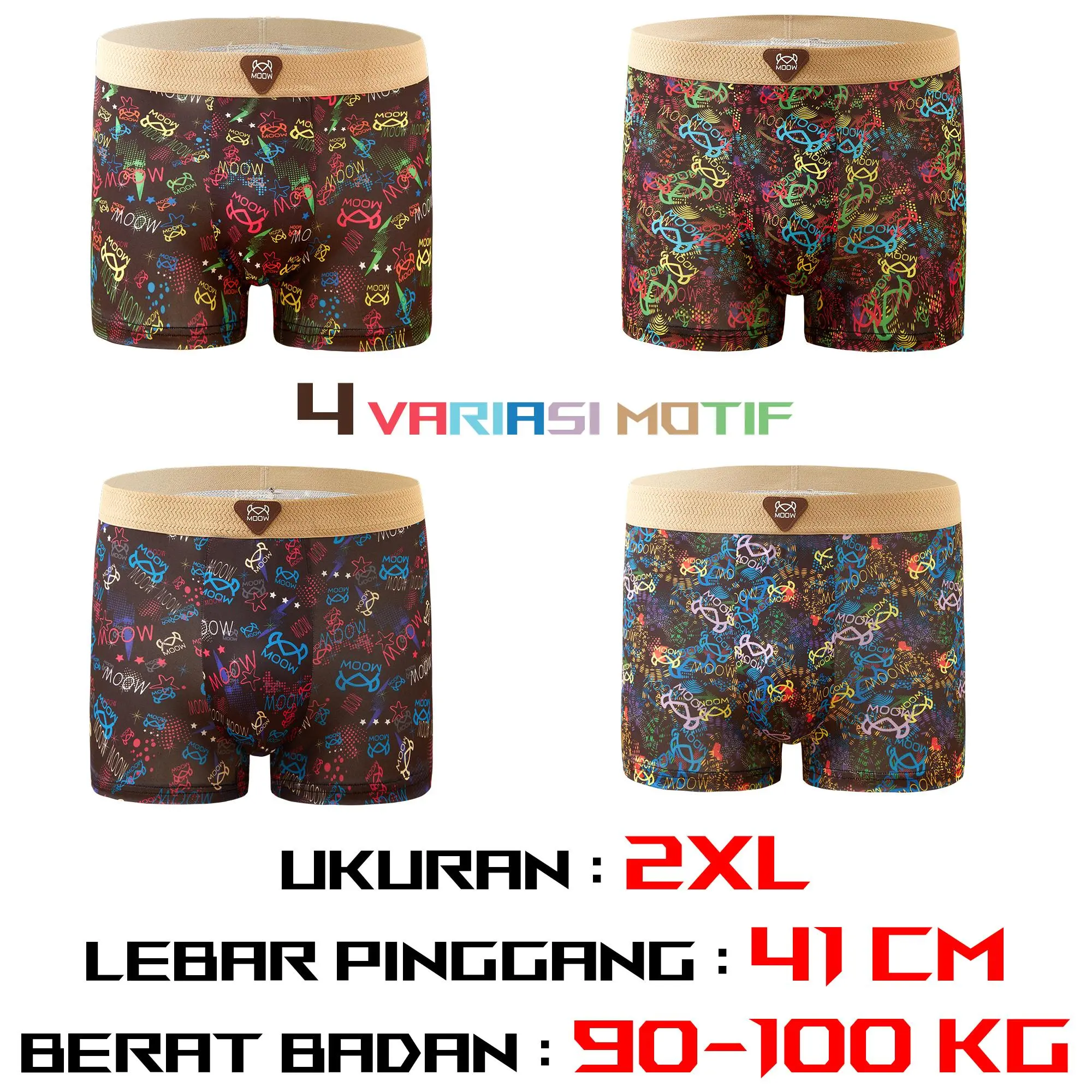 2XL (90-100kg) 4PCS