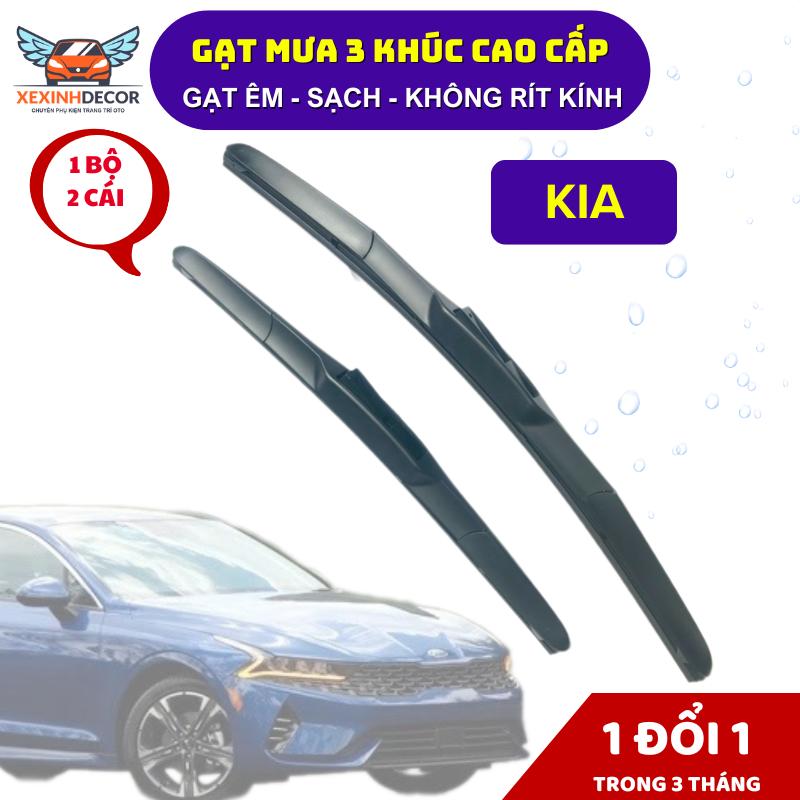 Gạt Mưa 3 Khúc Dòng Xe KIA | Lưỡi Gạt Cao Su Cao Cấp Gạt Sạch Trong Kính ,Gạt Êm | Gạt mưa Ô tô