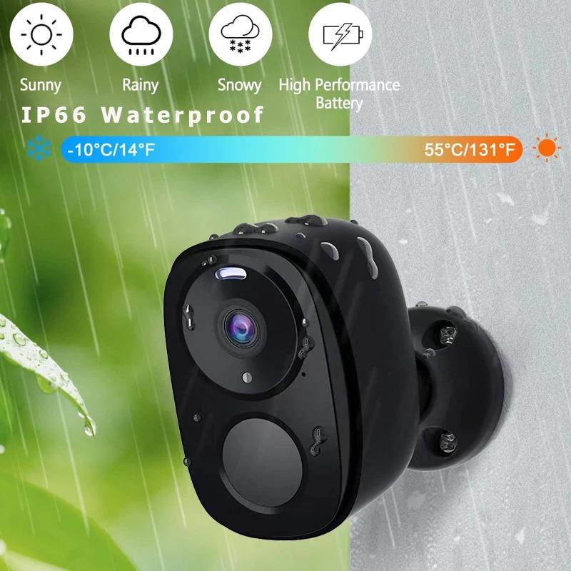 Security Cameras Wireless Outdoor, 2K Battery Powered WiFi Camera AI ...