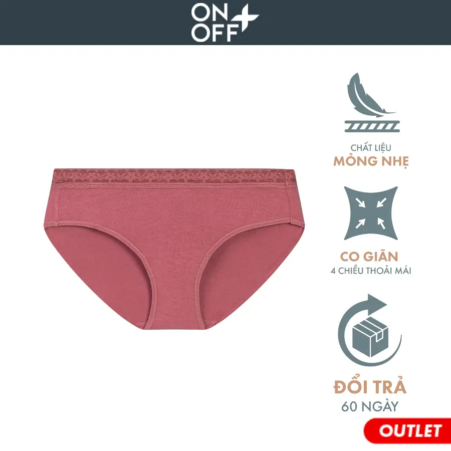 Outlet | Quần lót nữ ONOFF viscose mềm mát trơn mịn - 16UV22A023