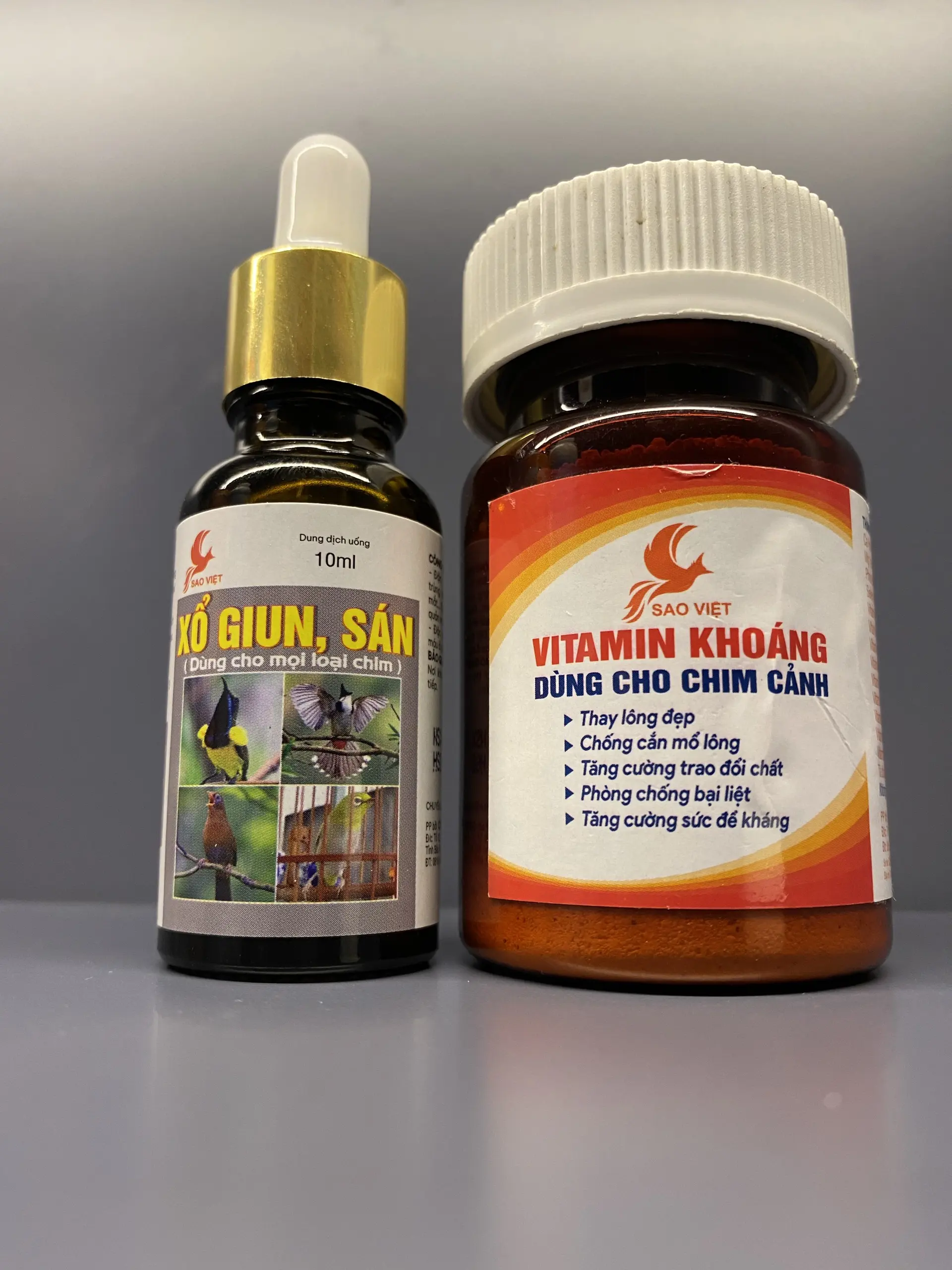 Combo Vitamin Khoáng + Giun sán cho chim cảnh Sao Việt