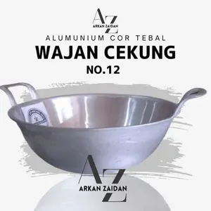 Wajan Penggorengan Bahan Alumuniumcor Tebal Ukuran No 12