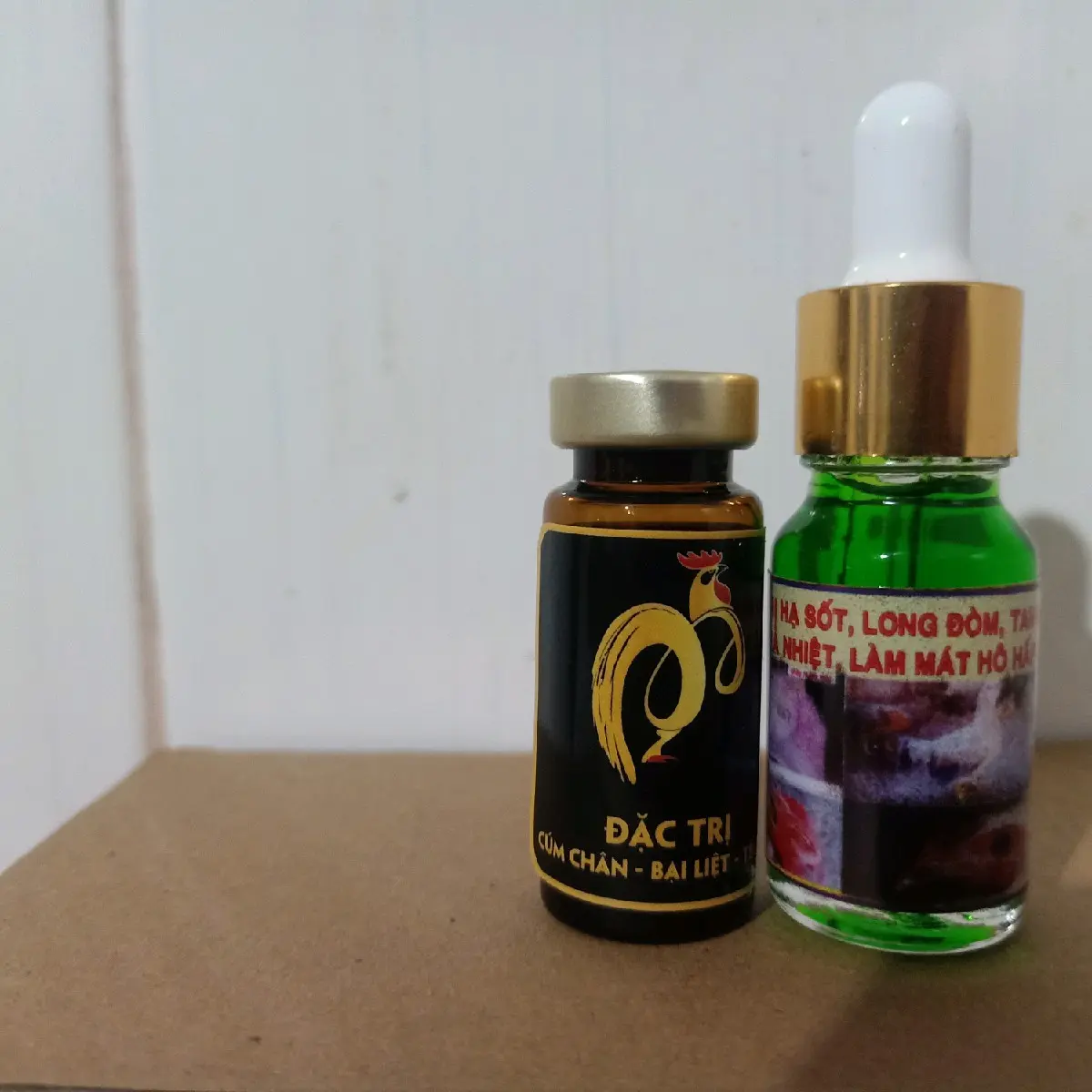 Bộ Trị Gà Té Gió nặng cho Gà bị Cúm Chân Bại Liệt - giúp gà té gió phục hồi - mỗi chai 10ml
