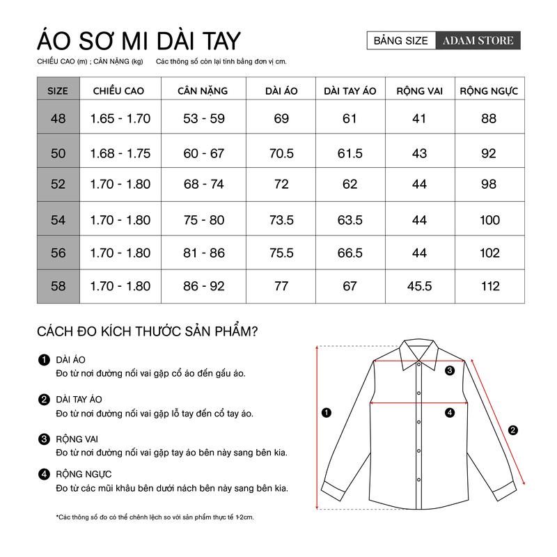 Product Introduction of ÁO SO MI NAM ADAM STORE ĐEN KẺ SDTTK0042D Menswear 0