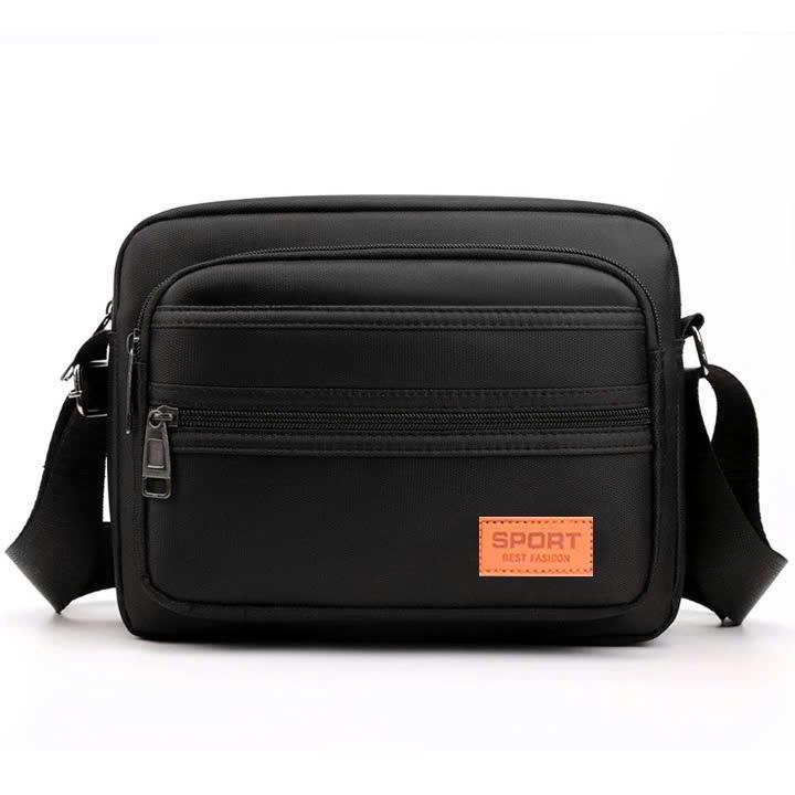 Túi đeo chéo UNISEX nam nữ vải Bố hình chữ nhật nhiều ngăn thích hợp đi chơi đi làm đi dã ngoại Đeo Vai Bag Da tuideo cheonam chongnuoc túi đeo