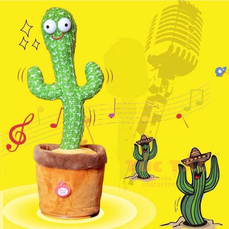  Cây xương rồng nhảy múa nhại giọng cho bé - Sản phẩm giải trí tuyệt vời cho bé thiếu nhi - Toy Phát Nhạc 