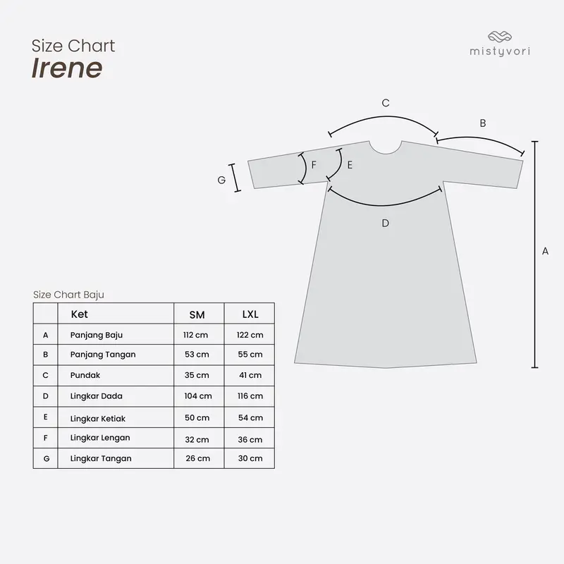MISTYVORI | Irene Tunik Baju Wanita Basic Anti Kusut Polos Muslim Panjang Katun Soft Simple Formal Atasan Kasual Simple Casual Semi 3