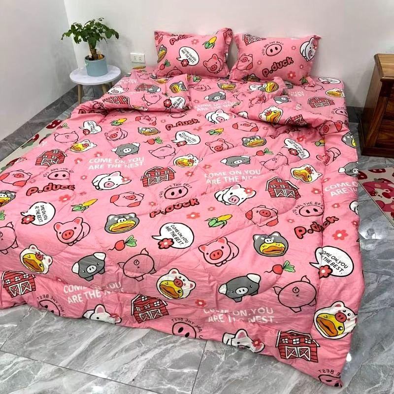 Chăn phao mùa đông trần bông dày Chăn bông sẵn ruột bông gòn cao cấp siêu ấm phồng được chọn màu