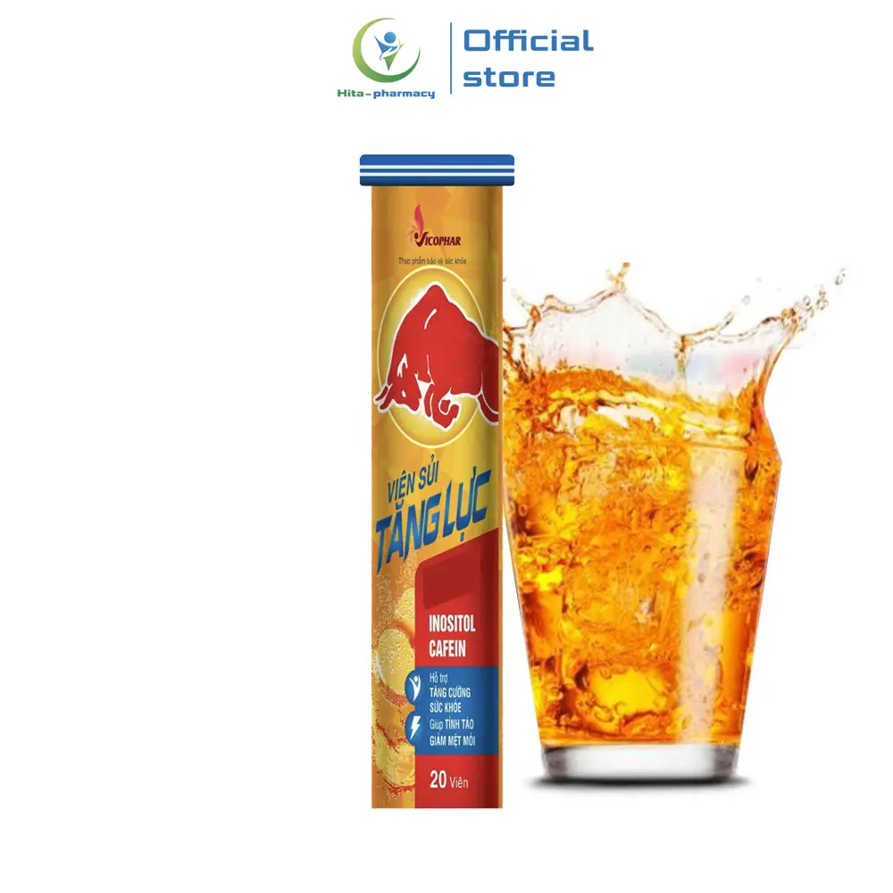 Viên sủi tăng lực VICO+ Bổ sung vitamin cho cơ thể -  Tuýp 20 viên  vitamin tổng hợp