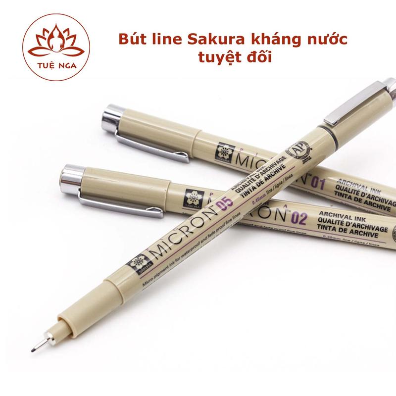 Bút line sakura kháng nước mã 02 ngòi 0.3mm