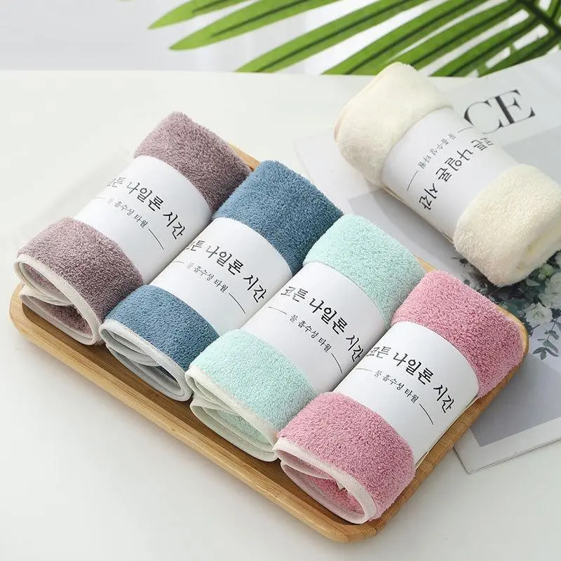 Coral Velvet Thickened Bath Towel Fast Absorbent Towel 30x60 Cm Soft