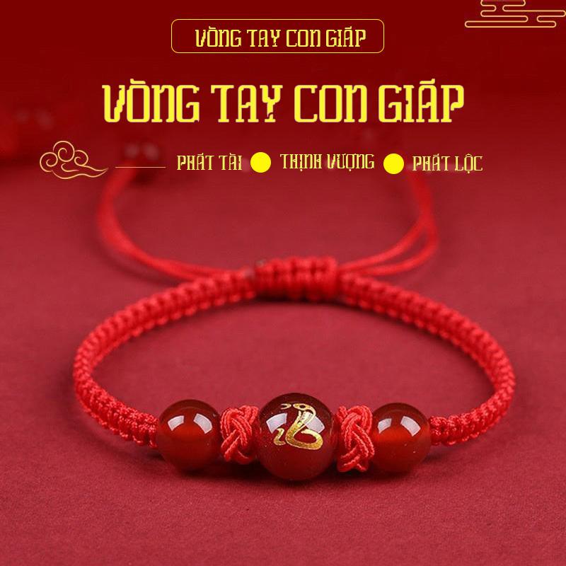 【Mua 1 tặng 1 Vòng tay chỉ đỏ 12 con giáp Năm bản mệnh ,may mắn thủ công 2025,vòng tay đan hoa,vòng phong thuỷ cho nữ,vòng chuỗi 