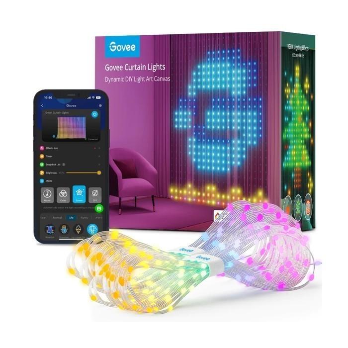 Govee Curtain Lights, Smart Wifi Lights, IP65 Outdoor/Indoor