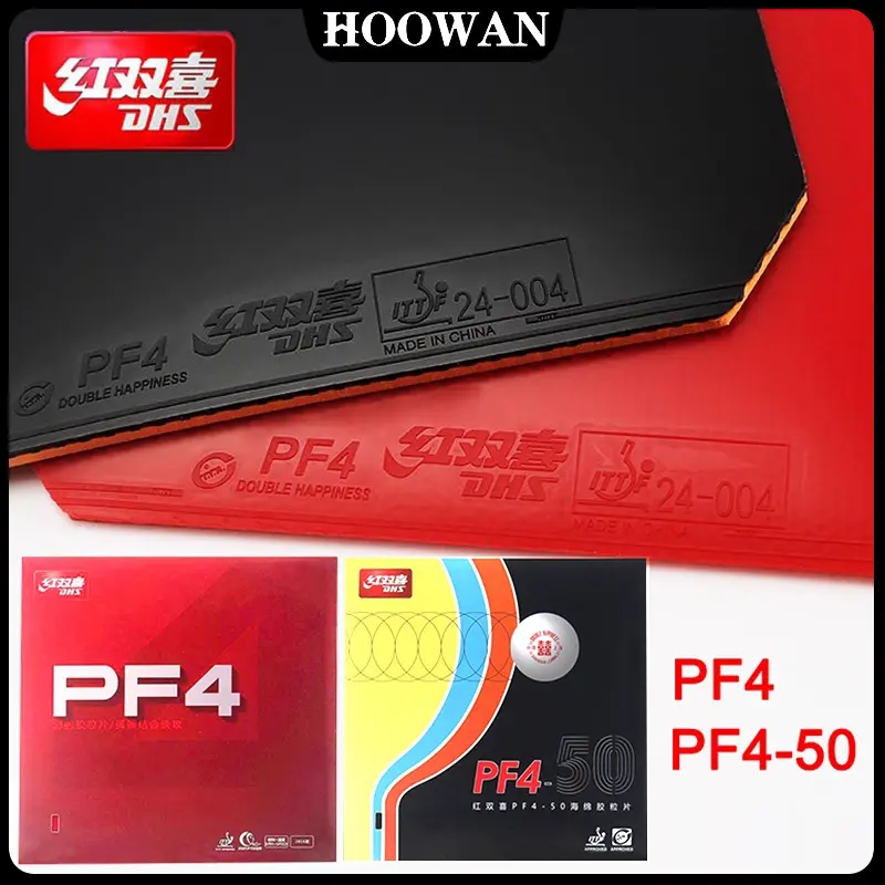 Original New DHS PF4-50 PF4 50 PF4 Table Tennis Rubber with High Elastic Sponge for Training Ping Pong Table Rubber