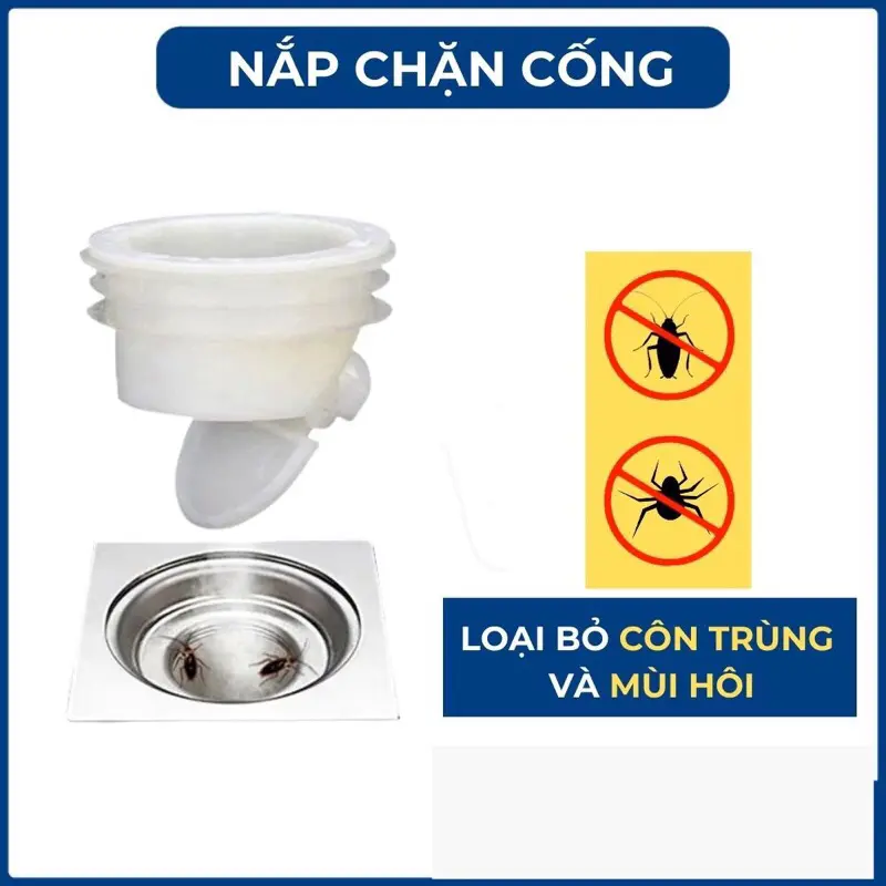 Van một chiều chống mùi hôi cống, côn trùng từ đường nước thải, NHÀ TẮM, VỆ SINH, SÂN GIẶT 8