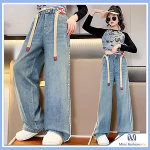 8-15 tahun  Celana Denim Anak Perempuan Celana Jeans Anak Perempuan Celana Panjang Anak Perempuan