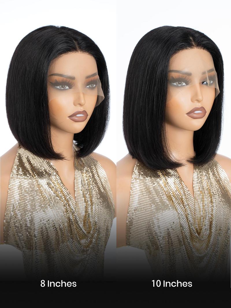 Product Introduction of 14 Inch Short Bob Wigs for Women, Gorgeous Fluffy Wigs without Bangs, Human Hair Wigs for Party, Daily Use 8