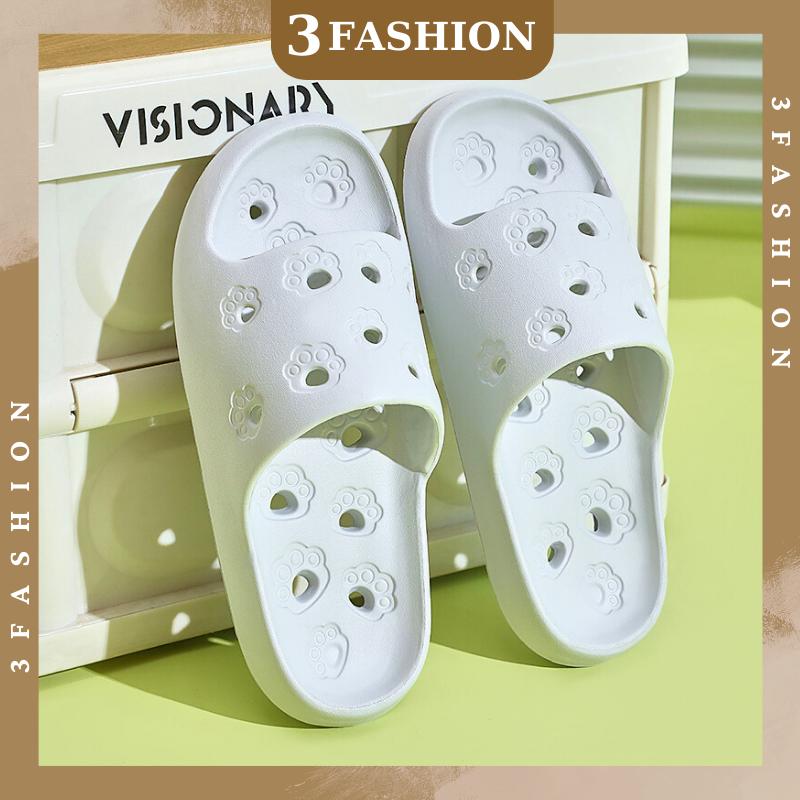 (HCM) Dép nhựa đi trong nhà, văn phòng có size nam và nữ nhựa mềm nhẹ êm chân chống trơn 3Fashion - 3000 2
