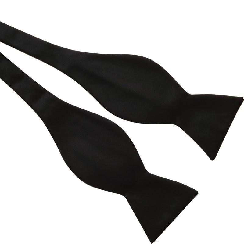 Product Introduction of British Fashion Style Classic Handmade Bow Tie Shirt Black Studio Banquet Stage Performance Gourd Bow Tie 3