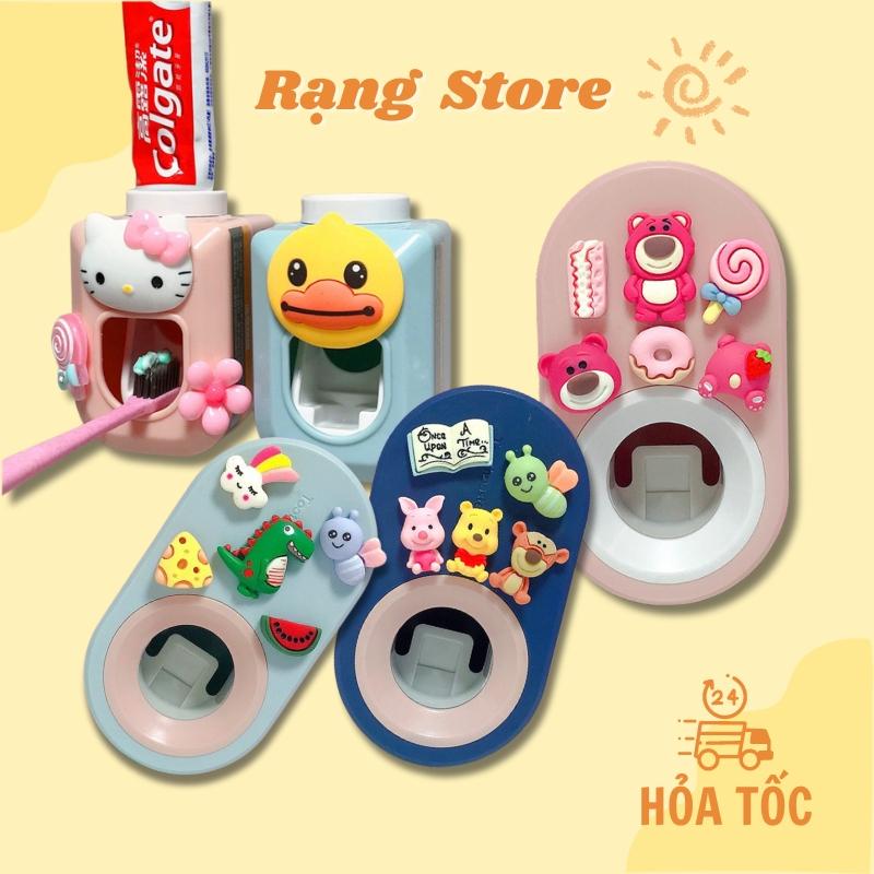 (Xả kho) Dụng cụ lấy kem đánh răng cho bé cao cấp Nemby giúp nặn kem đánh răng dễ dàng hơn có hình dán xinh xắn 0