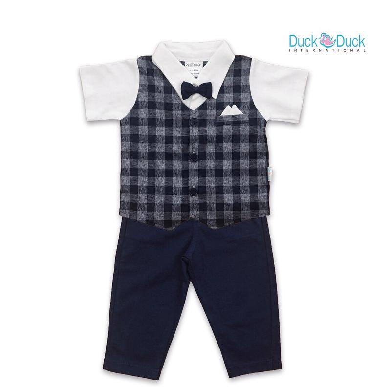 DUCK DUCK Setelan Formal Anak Laki-laki - Tuxedo Long Pants 0