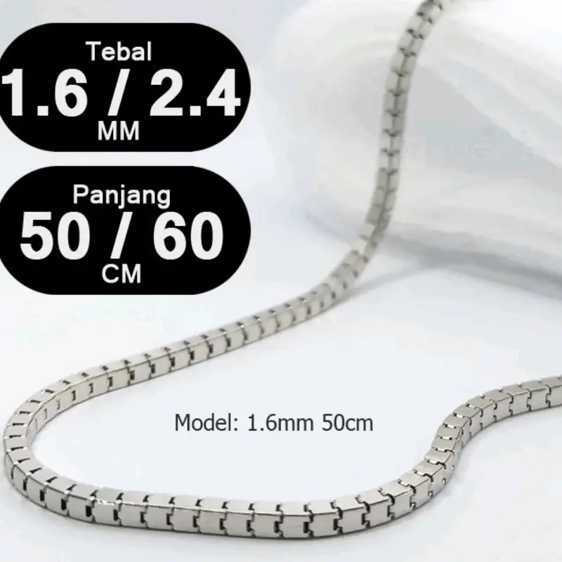 Rantai Kalung Silver Pria 0