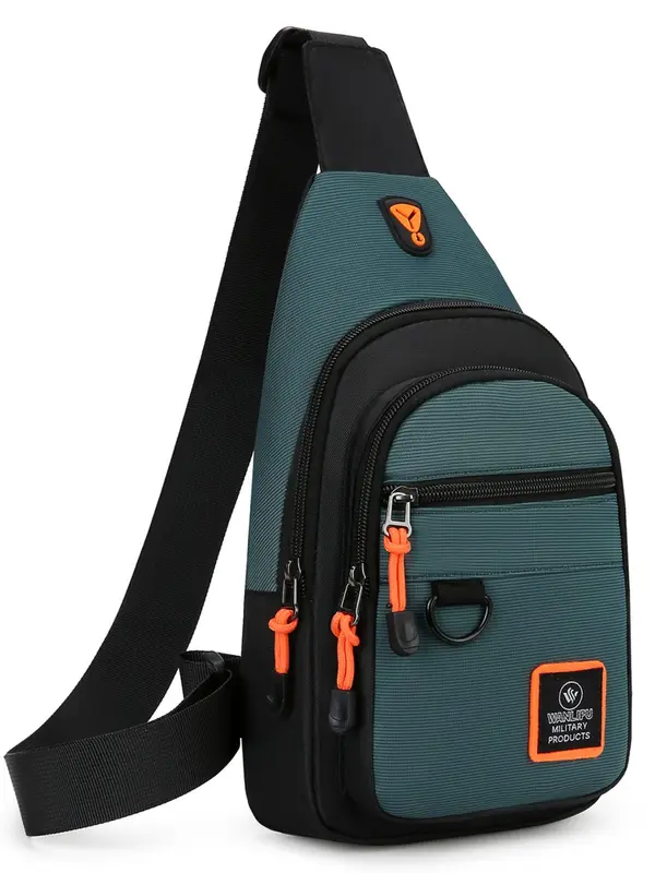 Durable Men's Casual Large Capacity Chest Bag, Multi-functional Sling Bag for Daily Commuting, Casual Trendy Versatile High-quality Daily Commuting Bag 2