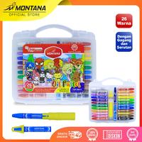 Gambar MONTANA Oil Pastel Krayon Minyak 26 Warna Water Resistant Alat Mewarnai 26 Warna TOP-26B dari MONTANA ID Kab. Tangerang 1 Tokopedia