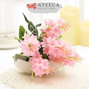 [COD] Ayeeca - Bouquet bunga P82 HYACI Eceng Gondok Artifisial Dekorasi