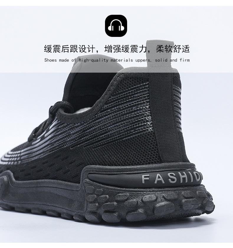 Product Introduction of Giày Flyknit Lưới Nam, Nhẹ Và Mềm, Đế Mềm, Thoáng Khí, Thích Hợp Cho Mùa Hè, Giày Thể Thao, Phong Cách Sinh Viên, Thoải Mái, Không Trơn Trượt, Giày Thường Ngày, Hàng Mới Về, 2024 8