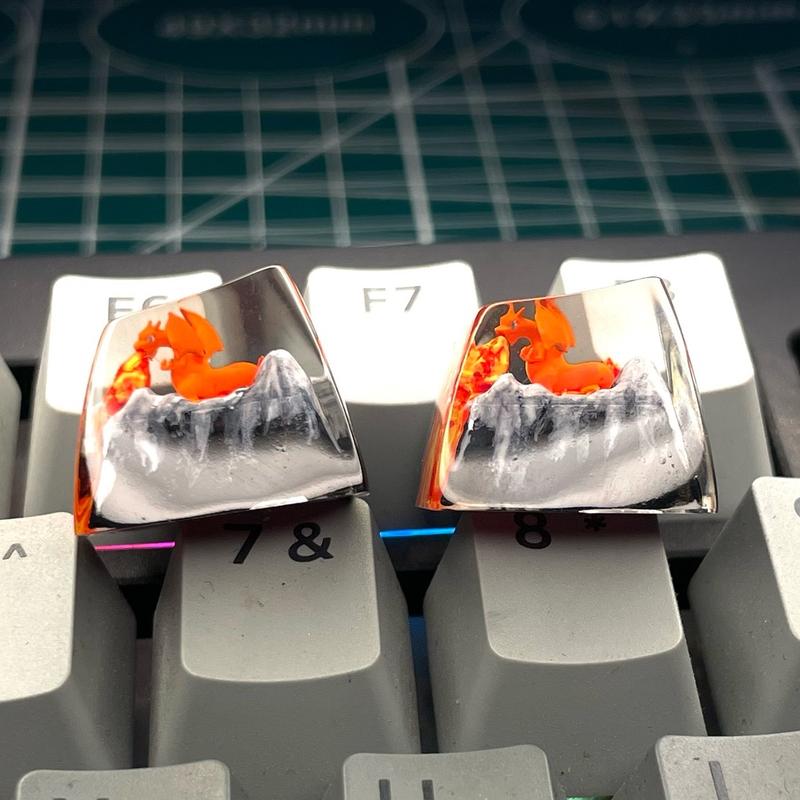 Nút bàn phím cơ artisan keycap Charizard