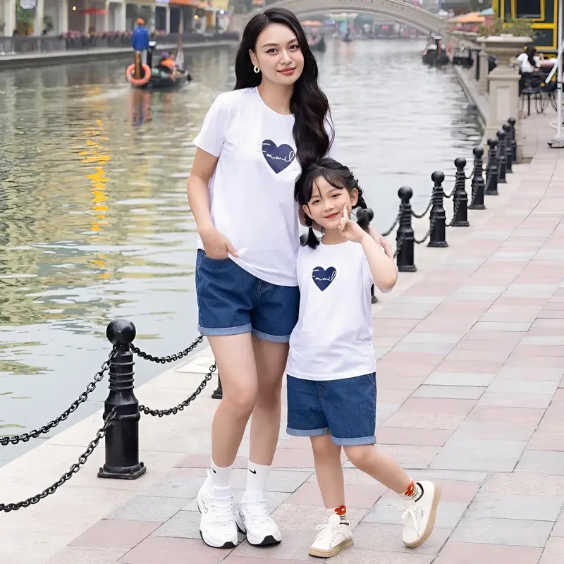 Áo gia đình 3/4/5 người họa tiết Family Eco sành điệu chất thun cotton dày mịn, thoáng mát, đủ size 3