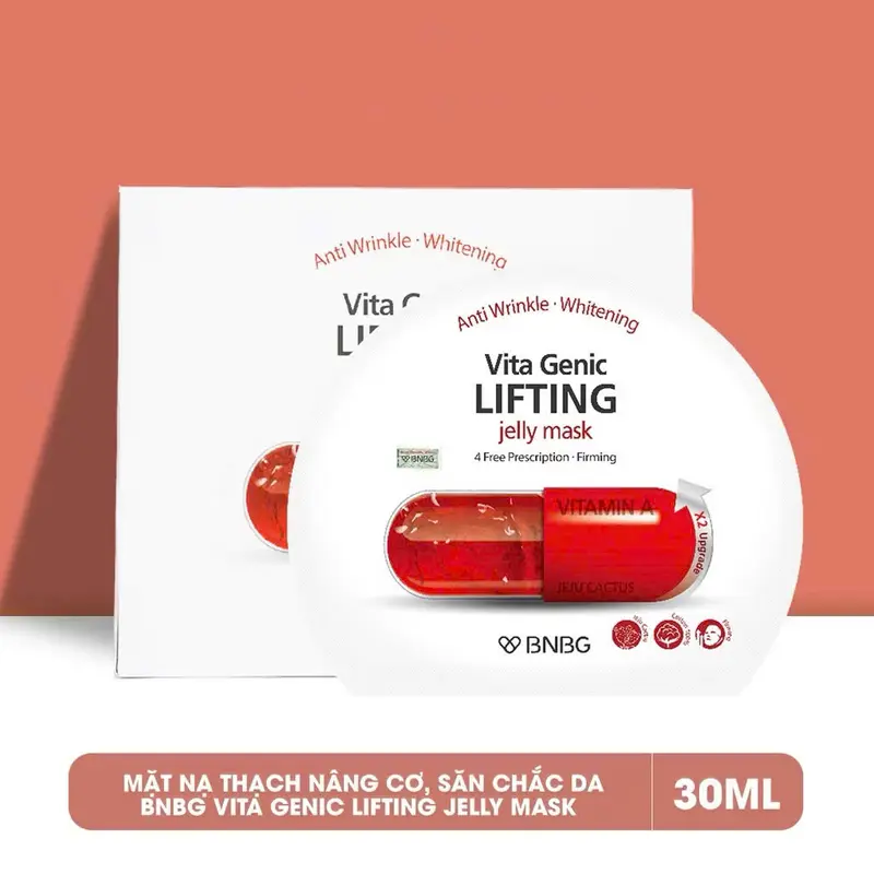 [KOC LIVE] Mặt Nạ Cấp Ẩm Dưỡng Trắng BNBG Vita Genic Jelly Mask 30g (10 mask/hộp) 2