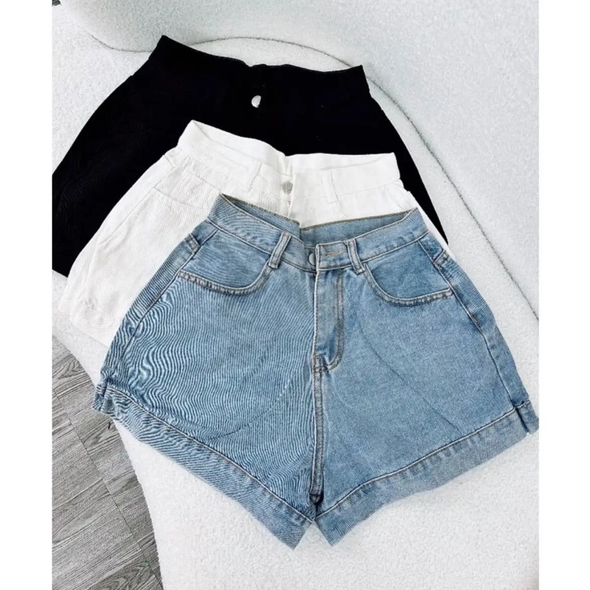 ( Size S - XL ) Quần short jean ống rộng lưng cao - Trần Ngân_Chuyên sỉ jean nữ Women Pants Denim | BigBuy360 - bigbuy360.vn ( Size S - XL ) Quần short jean ống rộng lưng cao - Trần Ngân_Chuyên sỉ jean nữ Women Pants Denim | BigBuy360 - bigbuy360.vn