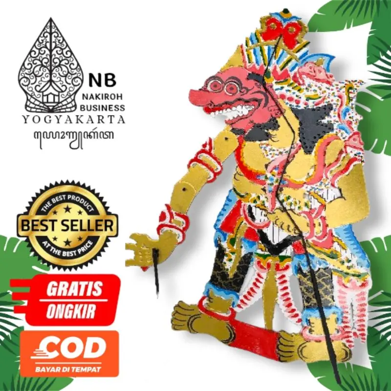Wayang Kulit Asli KUMBOKARNO KUMBAKARNA Mini 30 cm