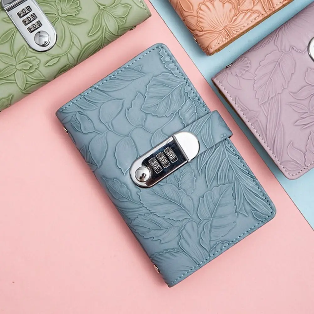 Funny With Password Lock 100 Envelopes Money Saving Challeng Embossed Flower PU Savings Challenges Sheets Waterproof Large Capacity Mini Binder Savings Challenge Children