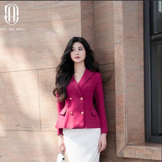 Aó vest dài tay dáng peplum NGOC ANH TRAN- V002 dài tay Áo Nữ Women
