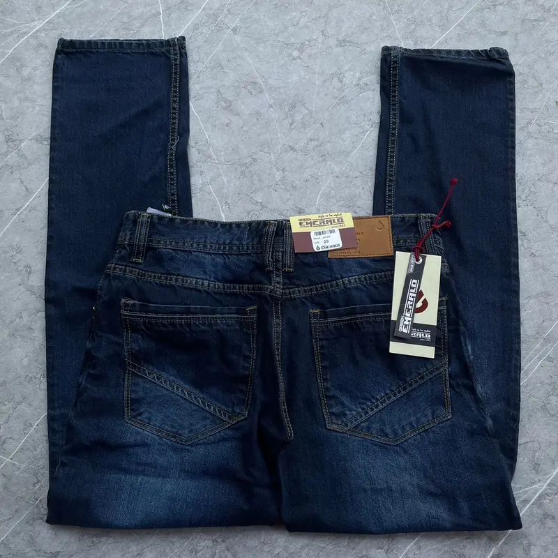 CELANA JEANS PRIA GREEN EMERALD ORIGINAL 5