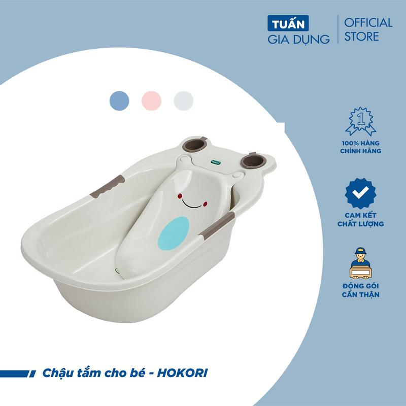  Chậu tắm ếch có giá đỡ hokori có màng đỡ và van tháo nước 